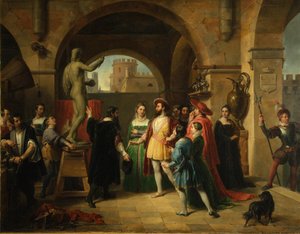 Francis I in the Studio of Benvenuto Cellini