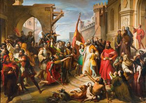 The Oath of the Anconetans by Francesco Podesti