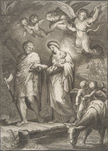 The Flight into Egypt by Francesco Polanzani