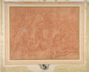 Ulysses and His Companions Fighting the Cicones Before the City of Ismaros (Study) by Francesco Primaticcio