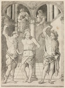 The Flagellation, plate 7 from the Life of the Virgin and Christ by Francesco Rosselli