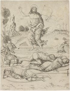 The Resurrection, plate eleven from the Life of the Virgin and Christ by Francesco Rosselli