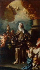 Saint Clare with an Angel by Francesco Solimena