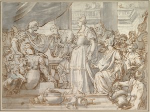 The Continence of Scipio by Francesco Solimena