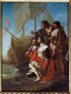 The Arrival of Christopher Columbus in America by Francesco Solimena