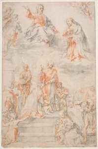 Saint Ansano Baptizing the Sienese by Francesco Vanni
