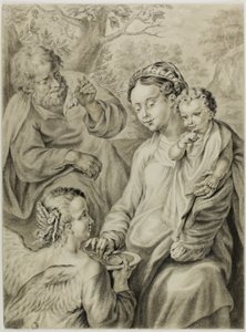The Rest on the Flight into Egypt, Known as The Madonna della Pappa by Francesco Vanni