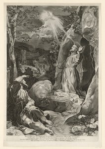 The Stigmatization of Saint Francis by Francesco Villamena