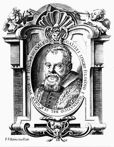 Galileo Galilei, Italian astronomer and mathematician by Francesco Villamena