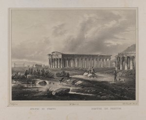 Ruins of Paestum by Francesco Wenzel