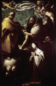 The Vision of Saint Therese of Avila by Francesco del Cairo