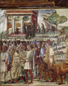 Allegory of month of July (detail) by Francesco del Cossa
