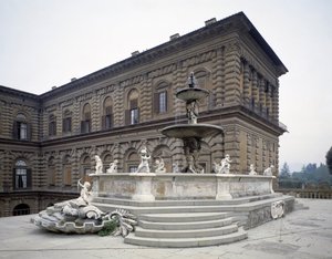 View of the fountain of the artichoke by Francesco del Tadda
