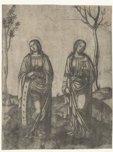 Saints Catherine with Broken Wheel and Lucy with Eyes on a Plate