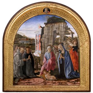 Nativity with Saint Bernard and Thomas Aquinas