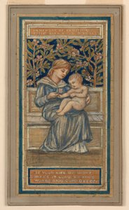 Design for Stained Glass Window in Memory of Christina Trask by Francis Augustus Lathrop