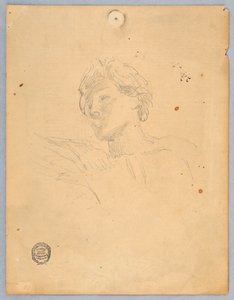 Sketch for the Head of an Angel by Francis Augustus Lathrop