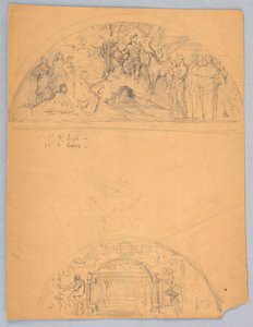 Sketches of Two Lunettes