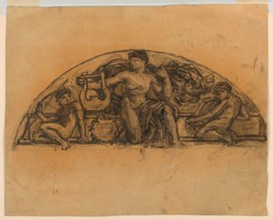 Study for "Apollo," Metropolitan Opera, New York, NY by Francis Augustus Lathrop