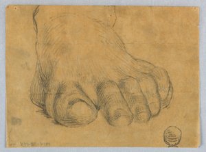 Study of Left Foot by Francis Augustus Lathrop
