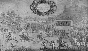 A Race Before Charles II, by Francis Barlow by Francis Barlow