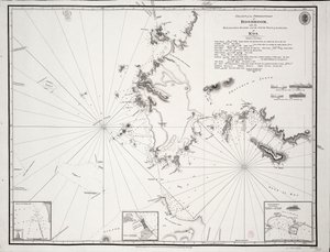 Chart of the Promontory of Boodroom with the Karabaghla Islands and the North Point of the Island of Kos ... by Francis Beaufort F.R.S. ... 1811 by Francis Beaufort
