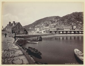 Barmouth, the Quay and Ty Gwyn, 1860-94 by Francis Bedford