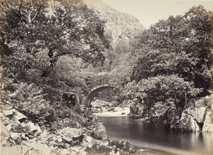Beddgelert, Pont Aberglaslyn, From Below Bridge, No. 2. (517) by Francis Bedford