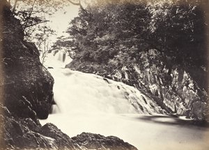 Bettws-Y-Coed, The Swallow Falls From Below (696) by Francis Bedford