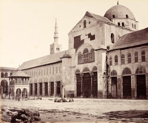 Side of the Great Mosque (Umayyad Mosque), Looking North, Damascus