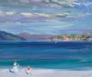 The Tail of Mull from Iona by Francis Campbell Boileau Cadell