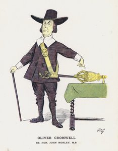 Oliver Cromwell, Rt Hon John Morley by Francis Carruthers Gould