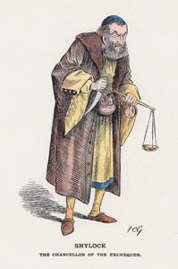 Shylock, The Chancellor of the Exchequer by Francis Carruthers Gould