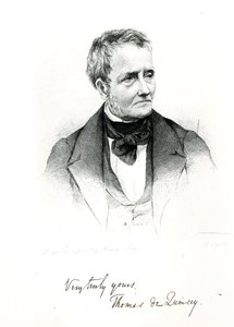 Thomas de Quincey (1785-1859), from a daguerreotype photograph by Howie by Francis Croll