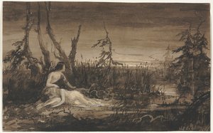 Figures in a Landscape by Francis Danby