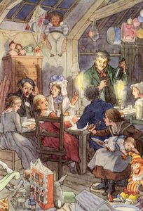 Illustration for The Cricket on the Hearth by Charles Dickens