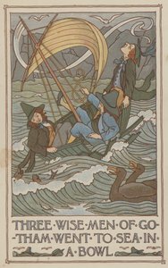 Three wise men of Gotham went to sea in a bowl by Francis Donkin Bedford