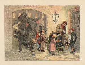 Victorian Children Eating Hot Potatoes, from The Book of Shops