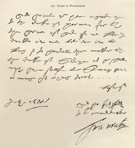 Letter from Sir Francis Drake to Sir Francis Walsingham signed 29th July 1588, published in 
