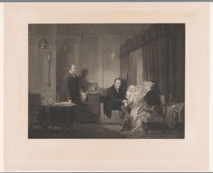 Doctor Feeling the Pulse of a Young Woman in Bed by Francis Engleheart