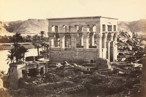 Pavilion of Trajan in the Monumental Complex of Philae, Island of Agilkia, Environs of Assuan, Egypt by Francis Frith