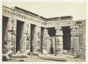Interior Court of Medinet Habu, Thebes by Francis Frith