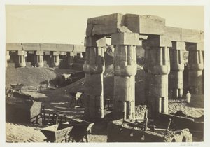Portion of the Great Temple, Luxor by Francis Frith