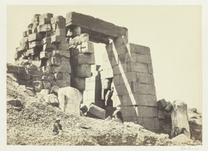 The Granite Pylon, Thebes by Francis Frith
