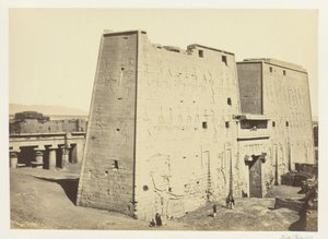 The Great Pylon at Edfu, Upper Egypt by Francis Frith