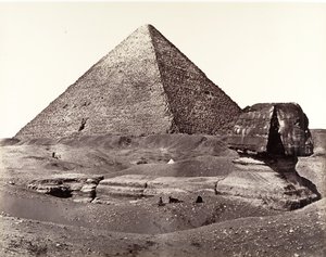 The Great Pyramid and The Great Sphinx, 1858 by Francis Frith