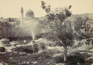 The Mosque of Omar, Jerusalem, 1857 by Francis Frith