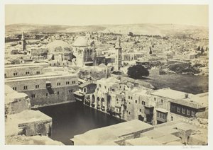 The Pool of Hezekiah, from the Tower of Hippicus, Jerusalem by Francis Frith