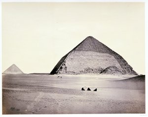 The Pyramids of Dahshoor, from the Southwest by Francis Frith