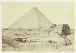 The Sphinx and the Great Pyramid, Giza by Francis Frith